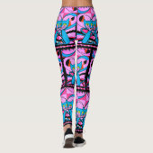 Leggings Chats Style Pop Art, Impression Art, Décor Maximal (Dos)