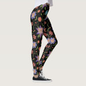 Leggings Chats sur les fleurs colorées (Droite)