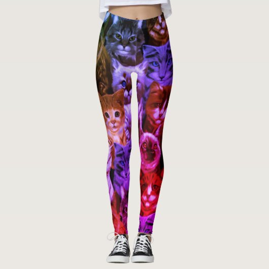 Leggings Chats trésors intemporels (Devant)