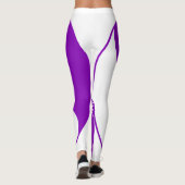 Leggings Chats Yin Yang Violets | Design de Chat Minimalist (Dos)