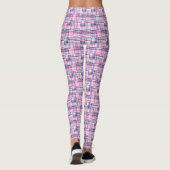Leggings Chaud Rose Navy Madras Patchwork Style Carreaux Ta (Dos)