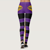 Leggings Chauffage et servir le texte noir Gfx (Dos)
