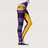 Leggings Chauffage et servir le texte noir Gfx (Droite)