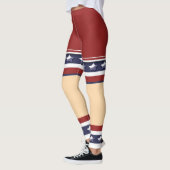 Leggings Chaussettes patriotiques drôles de shorts (Gauche)