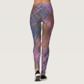 Leggings Chaussure Plaid Stylé rose, Bleu, Brown (Dos)