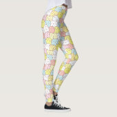 LEGGINGS CHAUSSURES JAUNES PASTEL BLEU ROSE CUTE ILLUSTRÉES (Droite)