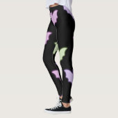 Leggings Chauves-souris violet rose néon coloré Halloween (Gauche)