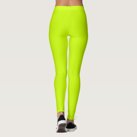 Leggings Chaux électrique Couleur solide (Dos)