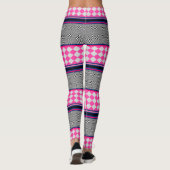 Leggings Check Stripes Harlequin Conception de Motif mixte (Dos)