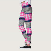 Leggings Check Stripes Harlequin Conception de Motif mixte (Gauche)
