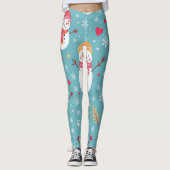 Leggings Cheerful Snowmen (Devant)