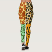 Leggings Cheetah, Giraffe, Tigre et Serpent (Dos)