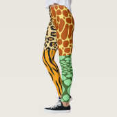 Leggings Cheetah, Giraffe, Tigre et Serpent (Gauche)