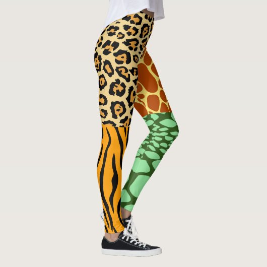 Leggings Cheetah, Giraffe, Tigre et Serpent (Droite)