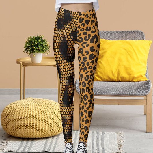 Leggings Cheetah Leopard Faune Chat Motif Peau animale