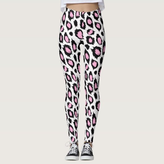 Leggings Cheetah rose (Devant)
