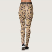 Leggings Cheetah Spots Personnaliser Texte Live Wild et Fre (Dos)
