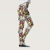 Leggings Chef cool Crâne Roses rouges Noir Blanc tableau de (Droite)