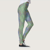 Leggings Cheker motif diagonal Bleu 02.w Bis oculaire (Droite)