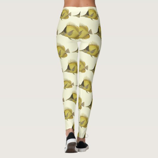 Leggings Chelmon Tropical Jaune Longirostris, Poisson Vinta (Dos)