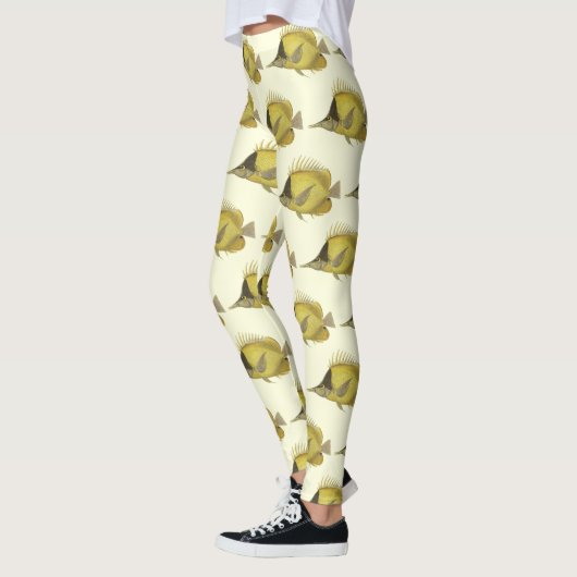 Leggings Chelmon Tropical Jaune Longirostris, Poisson Vinta (Gauche)