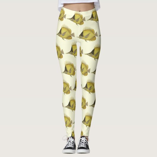 Leggings Chelmon Tropical Jaune Longirostris, Poisson Vinta (Devant)