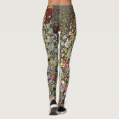 Leggings Chemin de jardin avec poulets, Gustav Klimt, Art N (Dos)