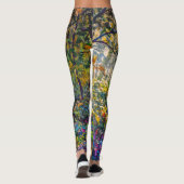 Leggings Chemin de l'impressionnisme : Aquarelle de la forê (Dos)