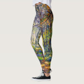 Leggings Chemin de l'impressionnisme : Aquarelle de la forê (Gauche)