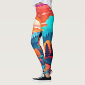 Leggings Chemin du coucher du soleil à travers la forêt d'a (Gauche)