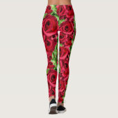 Leggings Chemin Rouge Roses Fleur Garland (Dos)