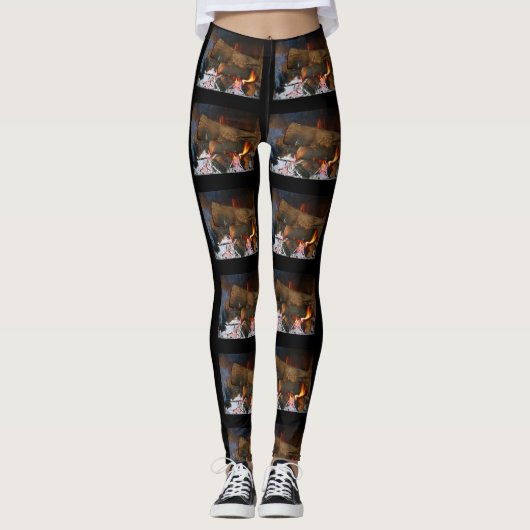 LEGGINGS CHEMINÉE, HEURE DE SE DÉTENDRE (Devant)
