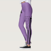 Leggings Chemise de drapeau de Fire/EMS - pourpre affligé - (Gauche)