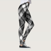 Leggings Chèque Tartan noir blanc Ferme moderne (Droite)