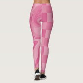 Leggings Chèques et persiennes - Rose (Dos)