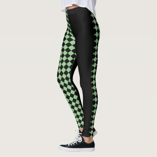 Leggings Chèques / Noir (Gauche)