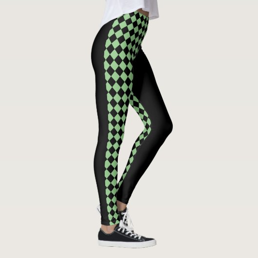 Leggings Chèques / Noir (Droite)