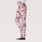 Leggings Cherry Blossom Rose : Printemps tendre (Gauche)