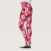 LEGGINGS CHERRY BLOSSOM - SAKURA (ROUGE) (Gauche)