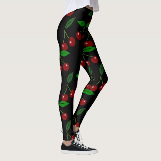 Leggings Cherry Choisissez votre couleur arrière - plan Leg (Droite)