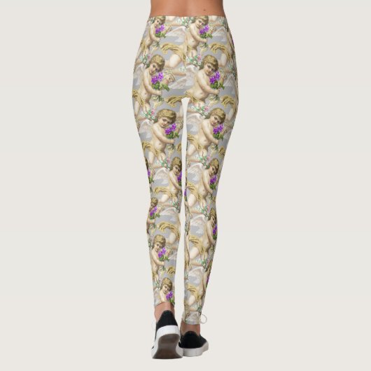 Leggings Cherubs d'or gris (Dos)