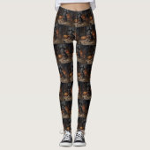 Leggings Chesapeake Bay Terrier Citrouille Halloween effray (Devant)