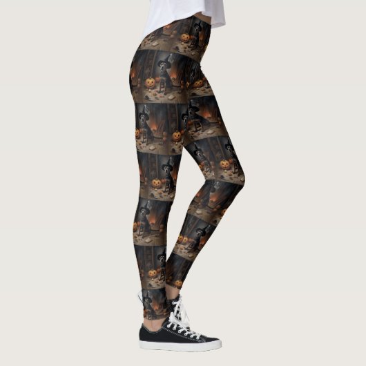 Leggings Chesapeake Bay Terrier Citrouille Halloween effray (Droite)