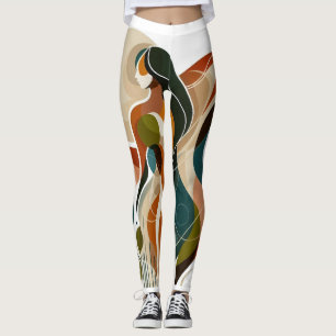 Leggings Cheval Abstrait et jambe de femme