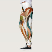 Leggings Cheval Abstrait et jambe de femme (Gauche)