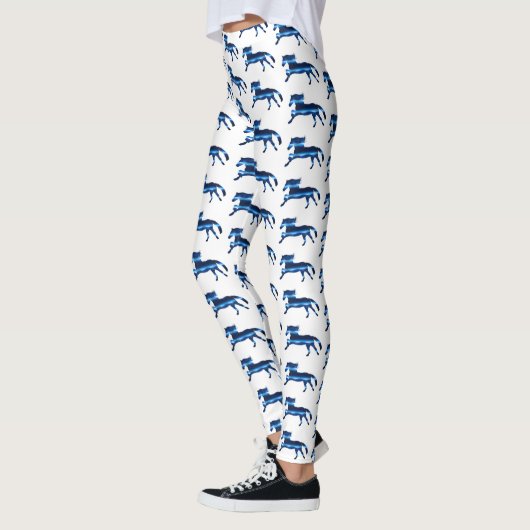 Leggings Cheval bleu (Gauche)