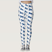 Leggings Cheval bleu (Devant)