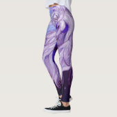 Leggings Cheval bleu pourpre lunaire de Pegasus de lunes de (Gauche)