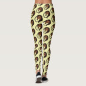Leggings Cheval Brown celtique Jaune (Dos)