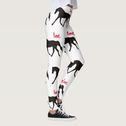 Leggings Cheval, coeurs et amour (Droite)